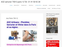 Desktop screenshot for aoz-artisans.fr