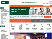 Desktop screenshot for cef.es