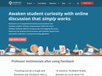 Desktop screenshot for packback.co