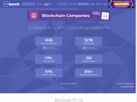 Desktop screenshot for icobench.com