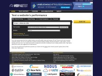 Desktop screenshot for webpagetest.org