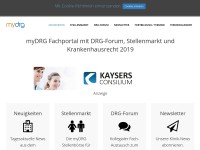 Desktop screenshot for mydrg.de