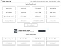 Desktop screenshot for codebeautify.org