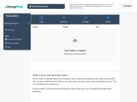 Desktop screenshot for tempmailgen.com