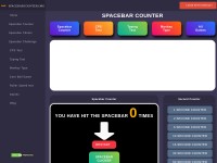 Desktop screenshot for spacebarcounter.org