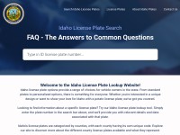 Desktop screenshot for idaholicenseplate.com