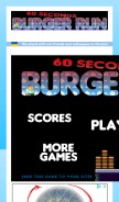 How 60secondburgerrun.com looks like on a mobile device such as an iPhone.
