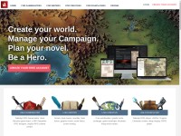 Desktop screenshot for worldanvil.com