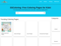 Desktop screenshot for sscoloring.com