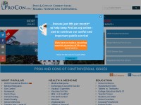 Desktop screenshot for procon.org