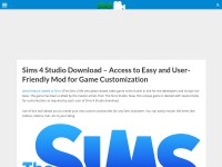 Desktop screenshot for sims4studiodownload.com