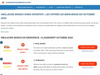 Desktop screenshot for comparateurbonus.com