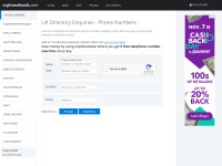 Desktop screenshot for ukphonebook.com