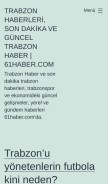 How 61haber.com looks like on a mobile device such as an iPhone.
