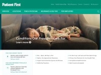 Desktop screenshot for patientfirst.com