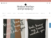 Desktop screenshot for modernburlap.com