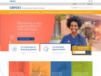 Desktop screenshot for grifolsplasma.com