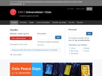 Desktop screenshot for uio.no