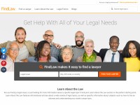 Desktop screenshot for findlaw.com
