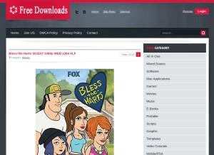 How 62y.net looks like on a tablet such as an iPad.