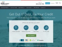 Desktop screenshot for debt.com