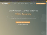Desktop screenshot for clearout.io