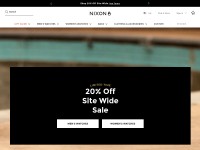 Desktop screenshot for nixon.com