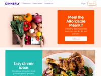 Desktop screenshot for dinnerly.com