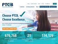 Desktop screenshot for ptcb.org