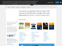 Desktop screenshot for springer.com