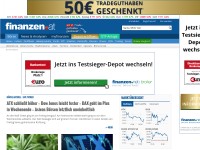 Desktop screenshot for finanzen.at