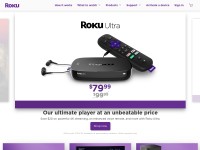 Desktop screenshot for roku.com