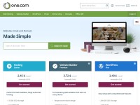 Desktop screenshot for one.com