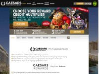Desktop screenshot for caesarscasino.com