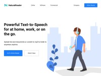 Desktop screenshot for naturalreaders.com