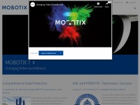 Desktop screenshot for mobotix.com