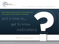 Desktop screenshot for webcetera.com