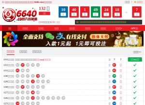 How 6640.com looks like on a tablet such as an iPad.