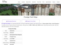Desktop screenshot for prestigeparkridge.gen.in