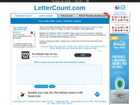 Desktop screenshot for lettercount.com