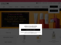 Desktop screenshot for spacenk.com