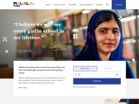 Desktop screenshot for malala.org
