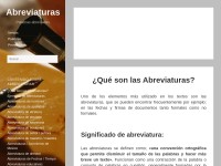 Desktop screenshot for abreviaturade.org