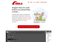 Desktop screenshot for rubyonrails.org