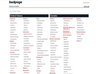 Desktop screenshot for bedpage.com