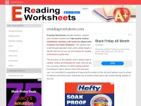 Desktop screenshot for ereadingworksheets.com