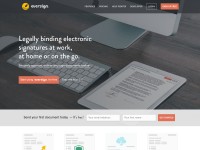 Desktop screenshot for eversign.com