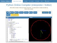 Desktop screenshot for pythononlinecompiler.com