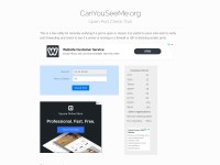 Desktop screenshot for canyouseeme.org