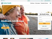 Desktop screenshot for sutterhealth.org